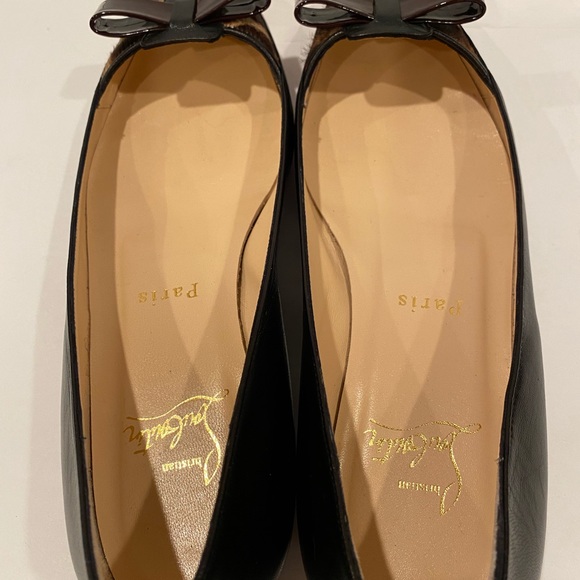Christian Louboutin ballet flats leather pony hair black leopard 36 - Picture 7 of 10
